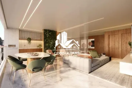 Apartamento com 3 Quartos à venda, 112m² no José Menino, Santos