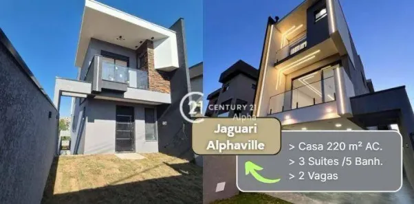 Casa de Condomínio com 3 Quartos à venda, 220m² no Villas do Jaguari, Santana de Parnaíba