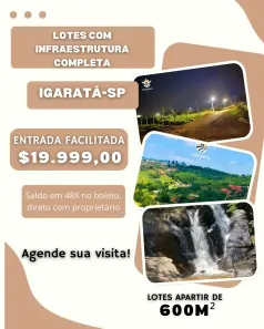 Lote/Terreno à venda, 600m² no , Igaratá