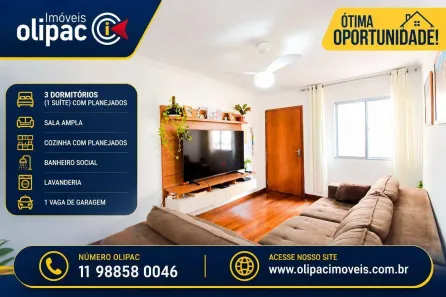 Apartamento com 3 Quartos à venda, 76m² no Macedo, Guarulhos