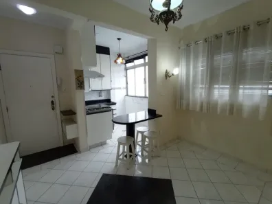 Apartamento com 1 Quarto para alugar, 30m² no Boqueirão, Santos