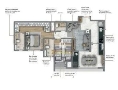 Apartamento com 2 Quartos à venda, 74m² no Vila Prudente, São Paulo