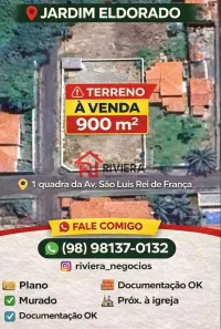 Lote/Terreno à venda, 900m² no Jardim Eldorado, São Luís