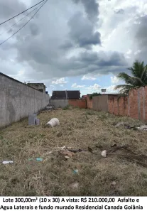 Lote/Terreno à venda, 300m² no Residencial Canadá, Goiânia