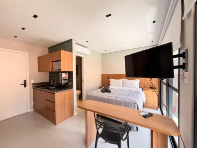 Apartamento para alugar, 26m² no Pinheiros, São Paulo