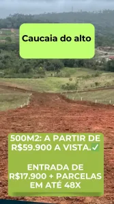 Lote/Terreno à venda, 500m² no Altos de Caucaia (Caucaia do Alto), Cotia