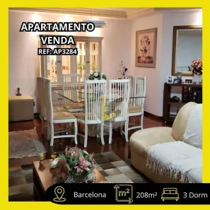 Apartamento com 3 Quartos à venda, 208m² no Barcelona, São Caetano do Sul