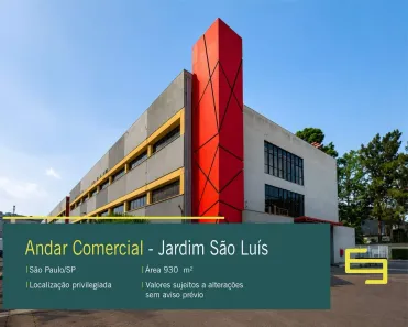 Imóvel Comercial para alugar, 930m² no Jardim São Luís, São Paulo
