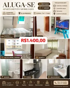 Apartamento com 2 Quartos para alugar, 45m² no Maiobinha, São José de Ribamar