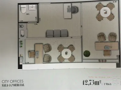 Consultório à venda, 43m² no Jardim Estoril IV, Bauru