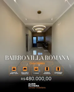 Casa com 2 Quartos à venda, 70m² no Villa Romana, Sertãozinho