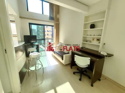 Flat com 1 Quarto para alugar, 50m² no Moema, São Paulo