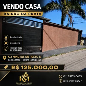 Casa com 1 Quarto à venda, 50m² no Vila Santo Antônio, Nova Iguaçu