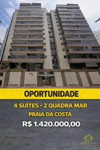 Apartamento com 4 Quartos à venda, 140m² no Praia da Costa, Vila Velha
