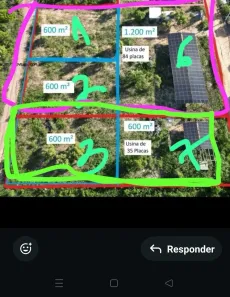Lote/Terreno à venda, 600m² no Subaúma, Entre Rios