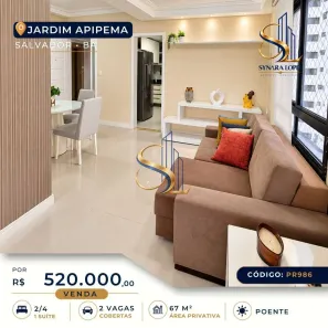 Apartamento com 2 Quartos à venda, 67m² no Ondina, Salvador