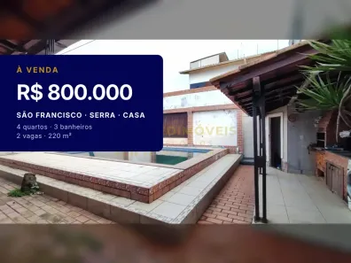 Casa com 4 Quartos à venda, 220m² no São Francisco, Serra
