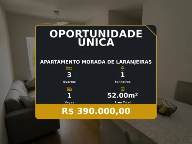 Apartamento com 3 Quartos à venda, 52m² no Morada de Laranjeiras, Serra