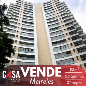Apartamento com 3 Quartos à venda, 118m² no Meireles, Fortaleza