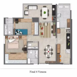 Apartamento com 2 Quartos à venda, 87m² no Gonzaga, Santos