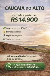 Lote/Terreno à venda, 500m² no Centro (Caucaia do Alto), Cotia