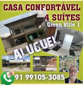 Casa de Condomínio com 4 Quartos para alugar, 720m² no Parque Verde, Belém