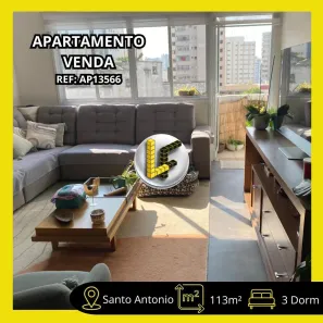 Apartamento com 3 Quartos à venda, 113m² no Santo Antônio, São Caetano do Sul