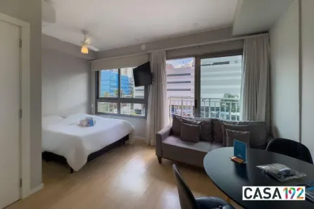 Apartamento com 1 Quarto para alugar, 27m² no Vila Nova Conceição, São Paulo