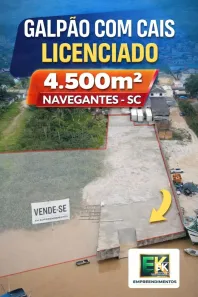 Galpão/Depósito/Armazém à venda, 4500m² no São Domingos, Navegantes