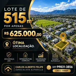 Lote/Terreno à venda, 515m² no Jacuhy, Serra