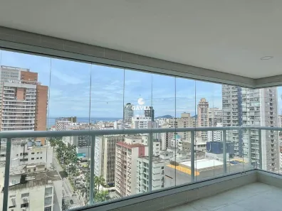Apartamento com 3 Quartos para alugar, 101m² no Gonzaga, Santos