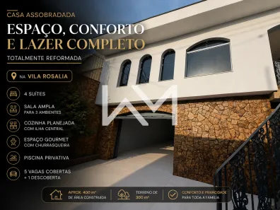 Sobrado com 4 Quartos à venda, 400m² no Vila Rosália, Guarulhos