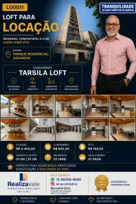 Apartamento com 1 Quarto para alugar, 95m² no Parque Residencial Aquarius, São José dos Campos