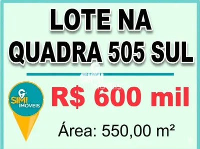 Lote/Terreno à venda, 550m² no Plano Diretor Sul, Palmas