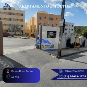 Apartamento com 2 Quartos à venda, 56m² no Bom Retiro, Betim