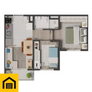 Apartamento com 2 Quartos à venda, 34m² no Vila Nair, São Paulo
