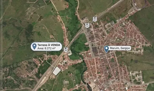 à venda, 6272m² no Centro, Maruim
