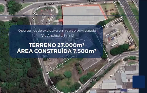 Galpão/Depósito/Armazém à venda, 7500m² no Taboão, São Bernardo do Campo