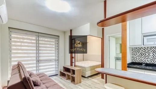 Flat com 1 Quarto para alugar, 35m² no Moema, São Paulo