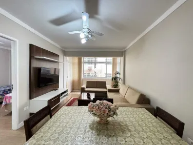 Apartamento com 2 Quartos para alugar, 93m² no Gonzaga, Santos