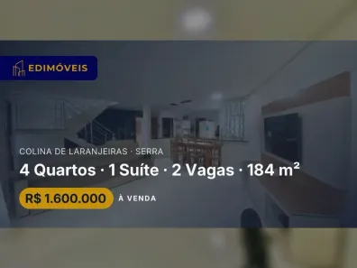 Casa com 4 Quartos à venda, 184m² no Colina de Laranjeiras, Serra