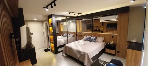 Apartamento com 1 Quarto para alugar, 27m² no Indianópolis, São Paulo