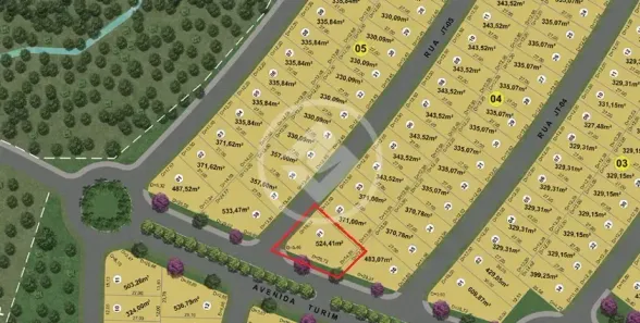 Lote/Terreno à venda, 524m² no Jardins Turim, Senador Canedo