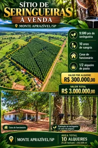 Fazenda/Sítio com 2 Quartos à venda, 242000m² no Centro, Monte Aprazível