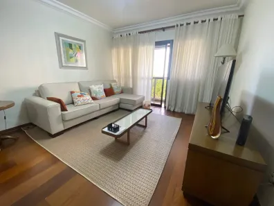 Apartamento com 3 Quartos para alugar, 136m² no Pompéia, Santos