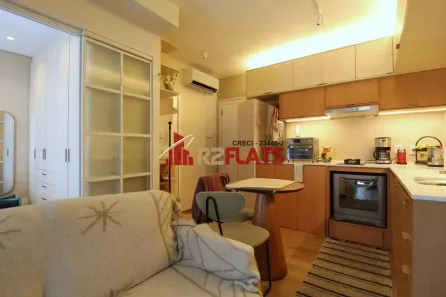 Flat com 1 Quarto para alugar, 32m² no Indianópolis, São Paulo