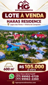 Lote/Terreno à venda, 600m² no Lagoa das Flores, Vitória da Conquista