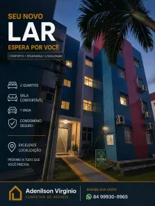 Apartamento com 2 Quartos para alugar, 48m² no Pitimbu, Natal