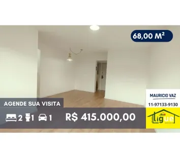 Apartamento com 2 Quartos à venda, 68m² no Jardim Ester, São Paulo