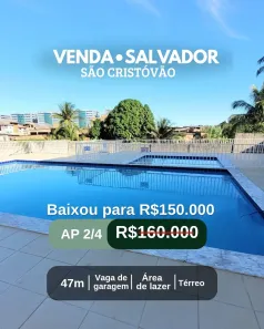 Apartamento com 2 Quartos à venda, 47m² no São Cristóvão, Salvador
